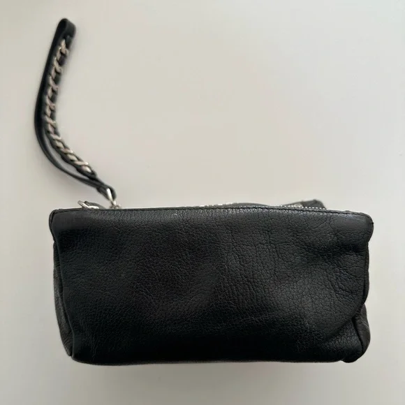 Givenchy Pandora Leather Black Wristlet Pouch Authentic - Picture 3 of 9
